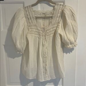 NWT Doen Anneth Top, Salt, SM